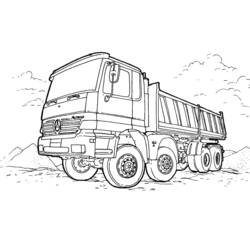 Disegno da colorare: Camion (Trasporto) #135580 - Pagine da Colorare Stampabili Gratuite