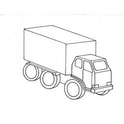 Disegno da colorare: Camion (Trasporto) #135586 - Pagine da Colorare Stampabili Gratuite
