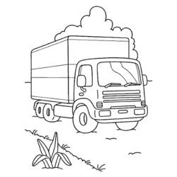 Disegno da colorare: Camion (Trasporto) #135603 - Pagine da Colorare Stampabili Gratuite