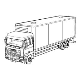 Disegno da colorare: Camion (Trasporto) #135635 - Pagine da Colorare Stampabili Gratuite