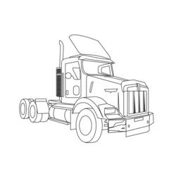 Disegno da colorare: Camion (Trasporto) #135647 - Pagine da Colorare Stampabili Gratuite