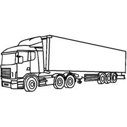 Disegno da colorare: Camion (Trasporto) #135652 - Pagine da Colorare Stampabili Gratuite