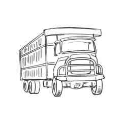 Disegno da colorare: Camion (Trasporto) #135655 - Pagine da Colorare Stampabili Gratuite