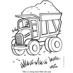 Disegno da colorare: Camion (Trasporto) #135725 - Pagine da Colorare Stampabili Gratuite