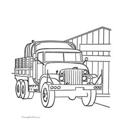 Disegno da colorare: Camion (Trasporto) #135737 - Pagine da Colorare Stampabili Gratuite