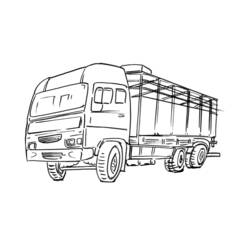 Disegno da colorare: Camion (Trasporto) #135755 - Pagine da Colorare Stampabili Gratuite