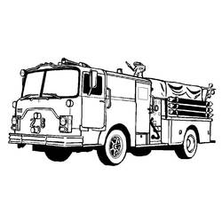 Disegno da colorare: Camion dei pompieri (Trasporto) #135792 - Pagine da Colorare Stampabili Gratuite