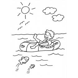 Disegno da colorare: Canoa / barca a remi (Trasporto) #142199 - Pagine da Colorare Stampabili Gratuite