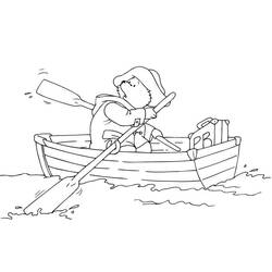 Disegno da colorare: Canoa / barca a remi (Trasporto) #142319 - Pagine da Colorare Stampabili Gratuite