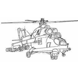 Disegno da colorare: Elicottero (Trasporto) #136037 - Pagine da Colorare Stampabili Gratuite
