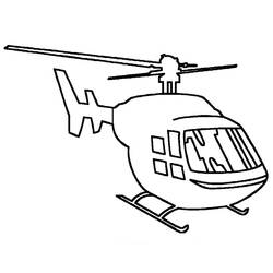 Disegno da colorare: Elicottero (Trasporto) #136042 - Pagine da Colorare Stampabili Gratuite