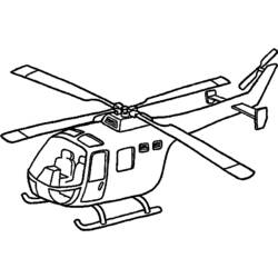 Disegne da colorare: Elicottero - Pagine da Colorare Stampabili Gratuite