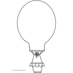 Disegno da colorare: mongolfiera (Trasporto) #134612 - Pagine da Colorare Stampabili Gratuite