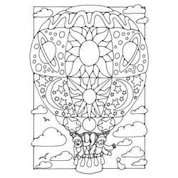 Disegno da colorare: mongolfiera (Trasporto) #134616 - Pagine da Colorare Stampabili Gratuite