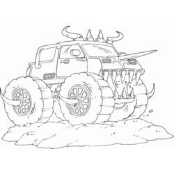 Disegno da colorare: Monster Truck (Trasporto) #141285 - Pagine da Colorare Stampabili Gratuite