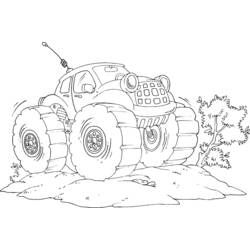 Disegno da colorare: Monster Truck (Trasporto) #141337 - Pagine da Colorare Stampabili Gratuite