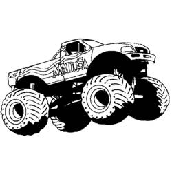 Disegno da colorare: Monster Truck (Trasporto) #141339 - Pagine da Colorare Stampabili Gratuite