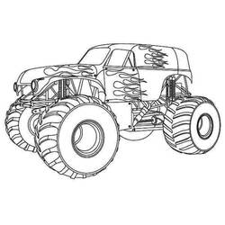 Disegno da colorare: Monster Truck (Trasporto) #141345 - Pagine da Colorare Stampabili Gratuite