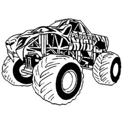 Disegno da colorare: Monster Truck (Trasporto) #141351 - Pagine da Colorare Stampabili Gratuite