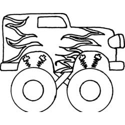 Disegno da colorare: Monster Truck (Trasporto) #141363 - Pagine da Colorare Stampabili Gratuite