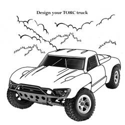 Disegno da colorare: Monster Truck (Trasporto) #141365 - Pagine da Colorare Stampabili Gratuite