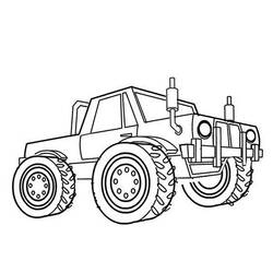 Disegno da colorare: Monster Truck (Trasporto) #141387 - Pagine da Colorare Stampabili Gratuite