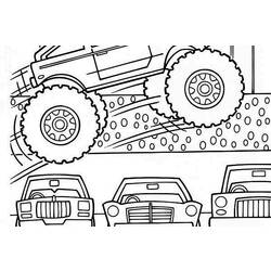 Disegno da colorare: Monster Truck (Trasporto) #141391 - Pagine da Colorare Stampabili Gratuite