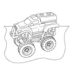 Disegno da colorare: Monster Truck (Trasporto) #141398 - Pagine da Colorare Stampabili Gratuite
