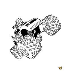 Disegno da colorare: Monster Truck (Trasporto) #141401 - Pagine da Colorare Stampabili Gratuite