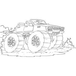 Disegno da colorare: Monster Truck (Trasporto) #141416 - Pagine da Colorare Stampabili Gratuite
