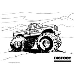 Disegno da colorare: Monster Truck (Trasporto) #141419 - Pagine da Colorare Stampabili Gratuite