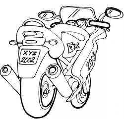 Disegno da colorare: Moto (Trasporto) #136298 - Pagine da Colorare Stampabili Gratuite