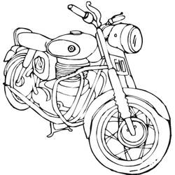 Disegno da colorare: Moto (Trasporto) #136435 - Pagine da Colorare Stampabili Gratuite