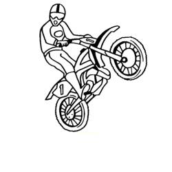 Disegno da colorare: Motocross (Trasporto) #136506 - Pagine da Colorare Stampabili Gratuite