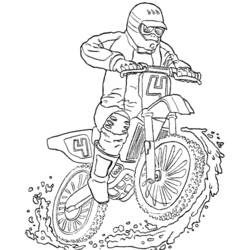 Disegno da colorare: Motocross (Trasporto) #136510 - Pagine da Colorare Stampabili Gratuite