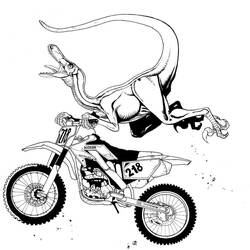 Disegno da colorare: Motocross (Trasporto) #136610 - Pagine da Colorare Stampabili Gratuite