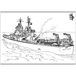 Disegno da colorare: Nave da guerra (Trasporto) #138515 - Pagine da Colorare Stampabili Gratuite