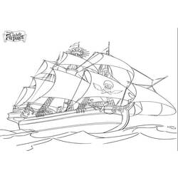 Disegno da colorare: Nave pirata (Trasporto) #138241 - Pagine da Colorare Stampabili Gratuite