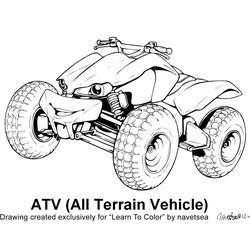 Disegno da colorare: Quad/ATV (Trasporto) #143244 - Pagine da Colorare Stampabili Gratuite