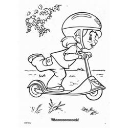 Disegne da colorare: Scooter a spinta - Pagine da Colorare Stampabili Gratuite