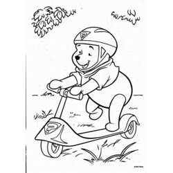 Disegno da colorare: Scooter a spinta (Trasporto) #139107 - Pagine da Colorare Stampabili Gratuite