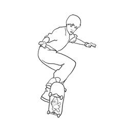 Disegno da colorare: Skateboard / Skateboard (Trasporto) #139281 - Pagine da Colorare Stampabili Gratuite