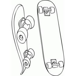 Disegno da colorare: Skateboard / Skateboard (Trasporto) #139291 - Pagine da Colorare Stampabili Gratuite