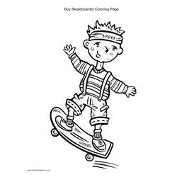 Disegno da colorare: Skateboard / Skateboard (Trasporto) #139293 - Pagine da Colorare Stampabili Gratuite