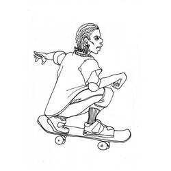 Disegno da colorare: Skateboard / Skateboard (Trasporto) #139304 - Pagine da Colorare Stampabili Gratuite