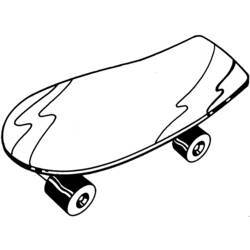 Disegno da colorare: Skateboard / Skateboard (Trasporto) #139308 - Pagine da Colorare Stampabili Gratuite
