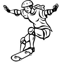 Disegno da colorare: Skateboard / Skateboard (Trasporto) #139309 - Pagine da Colorare Stampabili Gratuite