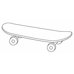 Disegne da colorare: Skateboard / Skateboard - Pagine da Colorare Stampabili Gratuite