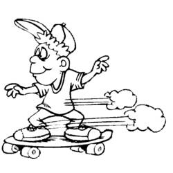 Disegno da colorare: Skateboard / Skateboard (Trasporto) #139317 - Pagine da Colorare Stampabili Gratuite