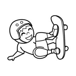 Disegno da colorare: Skateboard / Skateboard (Trasporto) #139319 - Pagine da Colorare Stampabili Gratuite